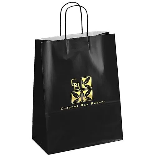 Amber™ - Gloss Shopper - Foil Print (10" x 5" x 13")