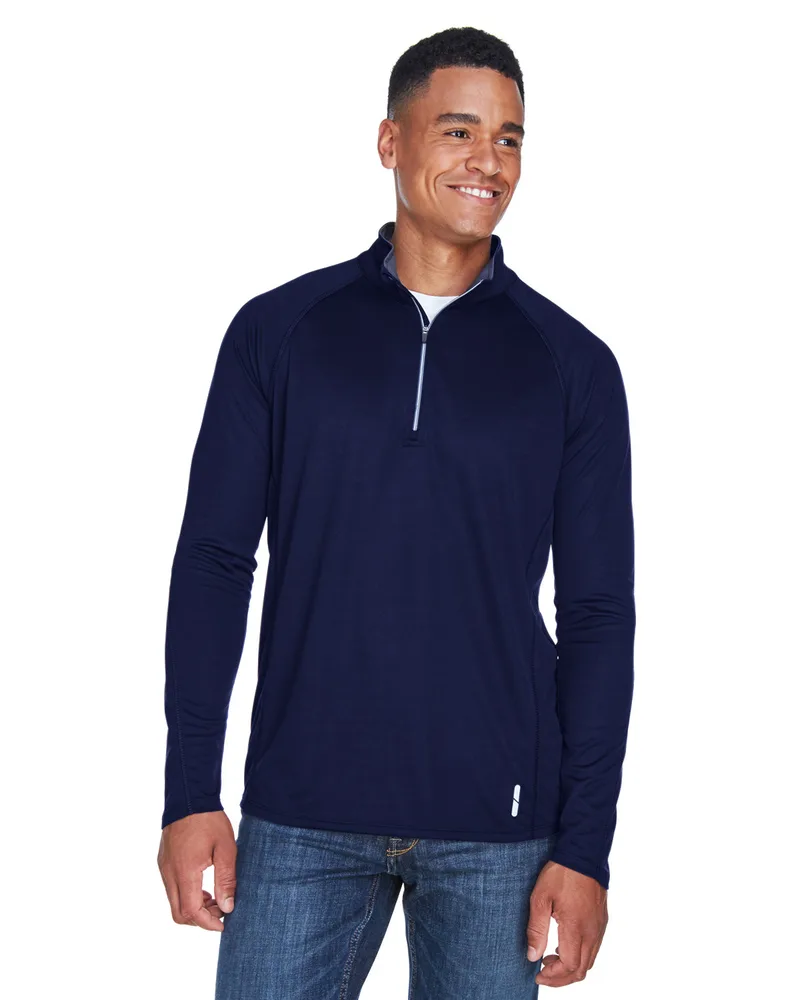 NORTH END Men's Radar Quarter-Zip Performance Long-Sleeve Top view 4