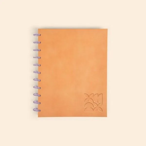 Disc-Bound Journal - Debossed Leather - Large