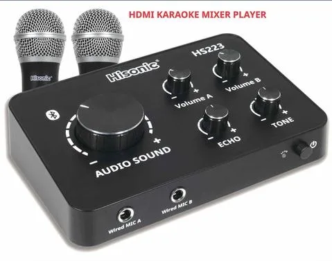 Hisonic® UHF Wireless Microphone Karaoke Mixer