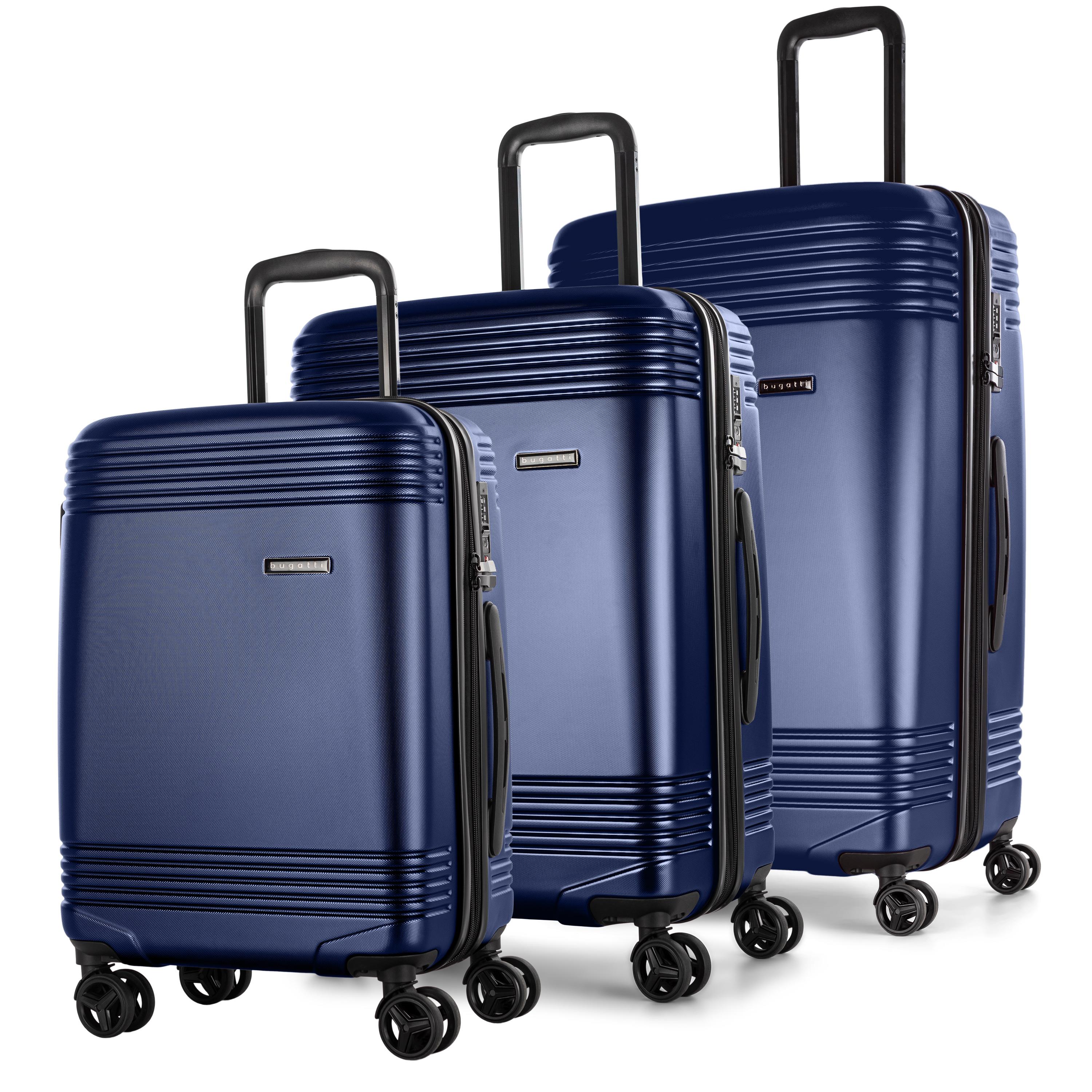 Bugatti Nashville- 3 Pcs Hard Luggage Set -Navy