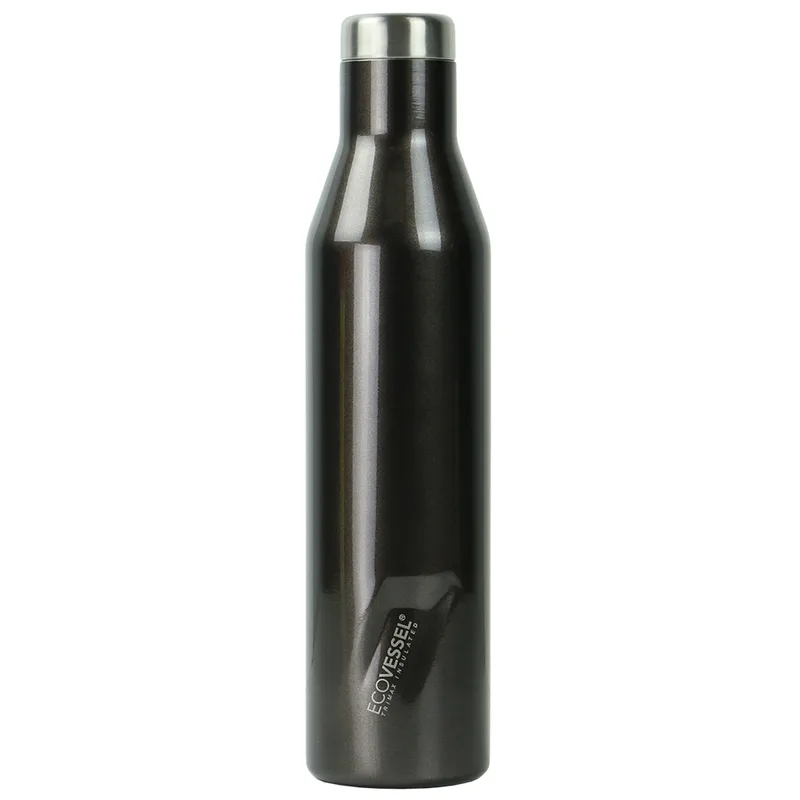 EcoVessel Aspen 25 Oz Insulated Ss Water Bottle - Gray Smoke