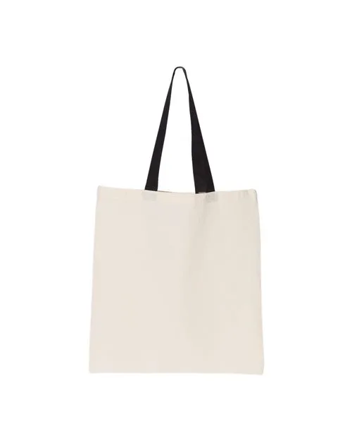 OAD Contrast-Color Handle Tote Bag