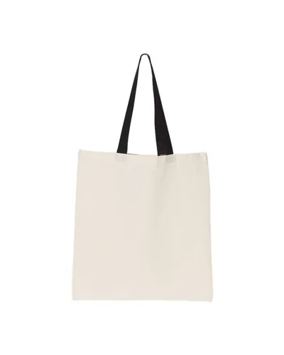 OAD Contrast-Color Handle Tote Bag