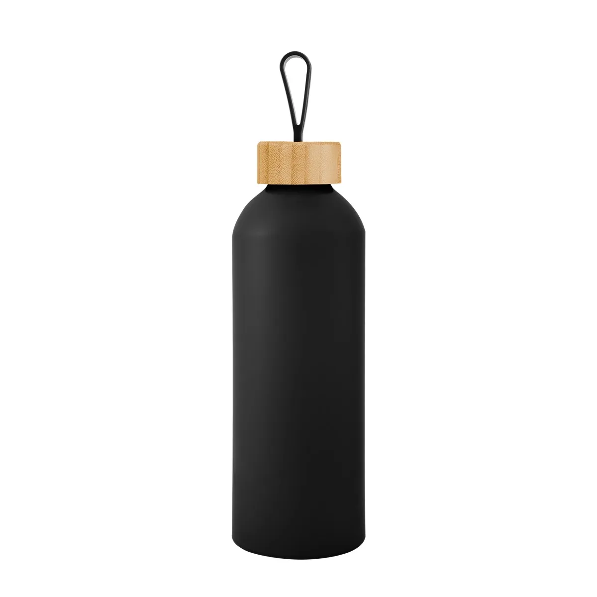 25 Oz. Blaire Recycled Aluminum Bottle With Bamboo Lid And Carry Handle view 3
