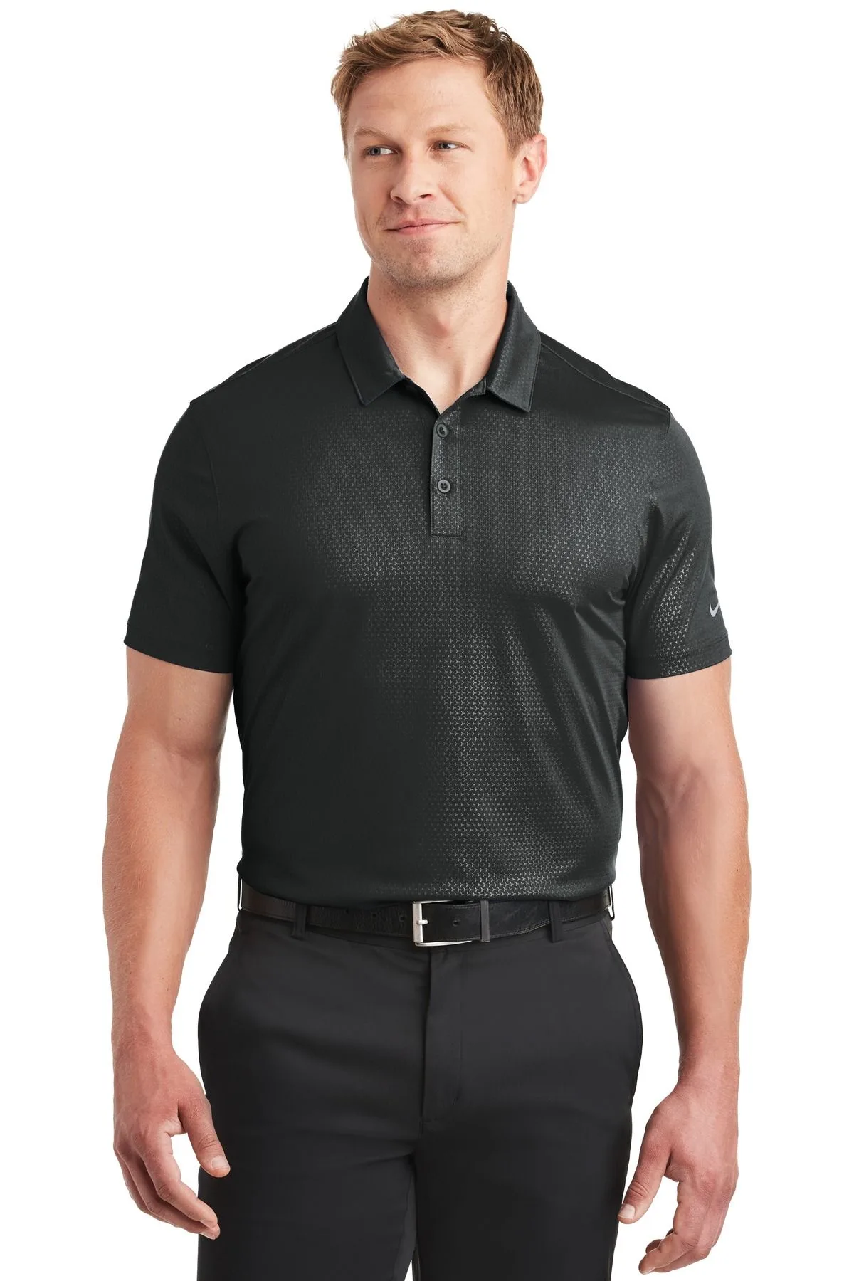 Nike Dri-FIT Embossed Tri-Blade Polo. view 6