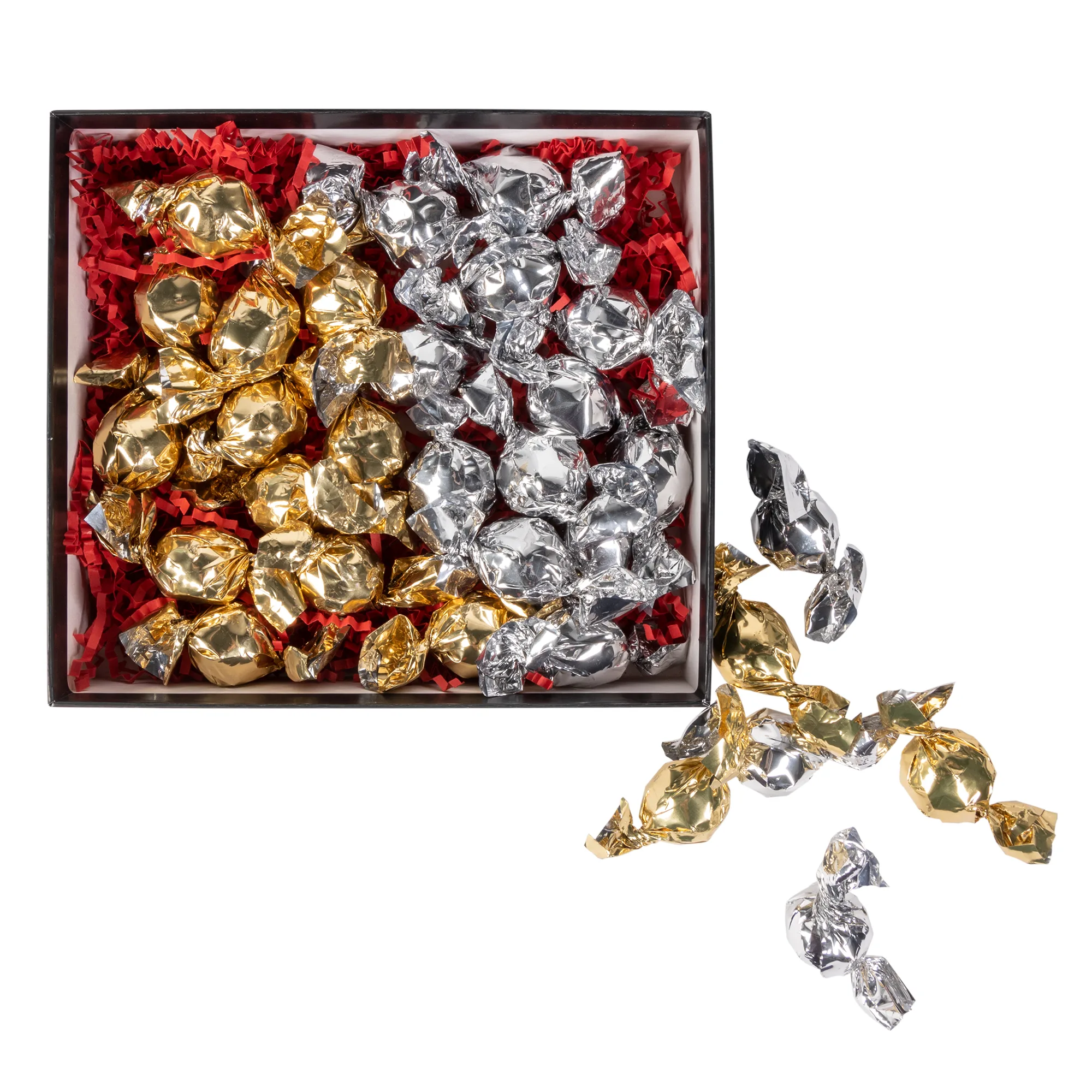 Deluxe Box with Twist Wrapped Chocolate Truffles view 2