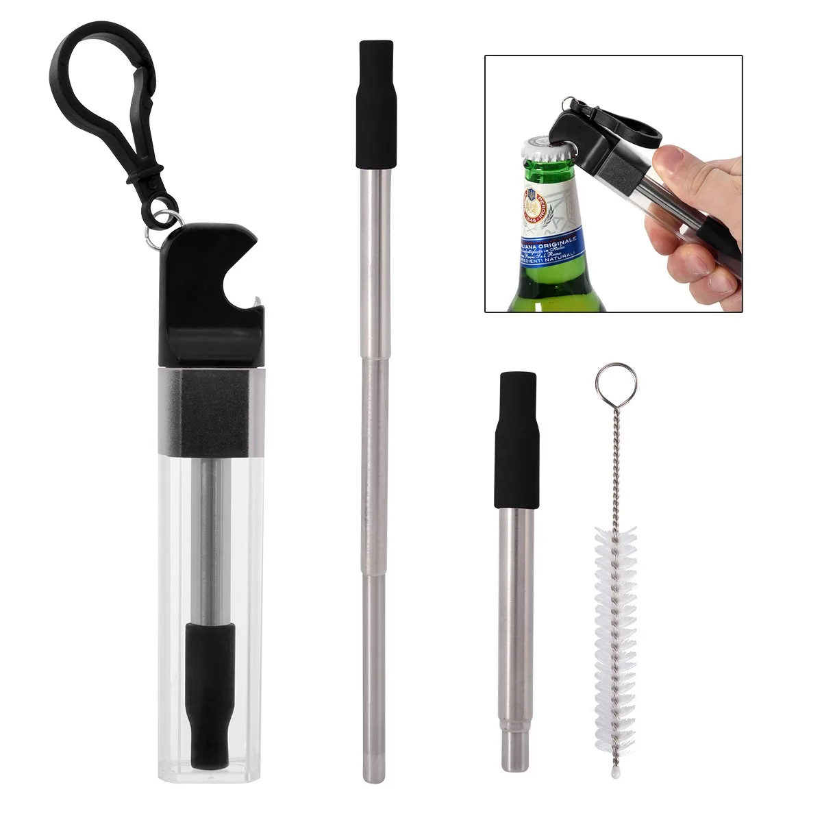 Straw Kit With Bottle Opener view 3