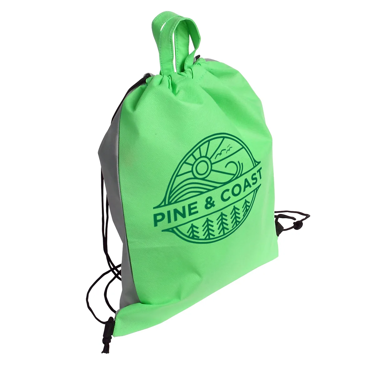 Glide Right Non-Woven Drawstring Backpack view 7