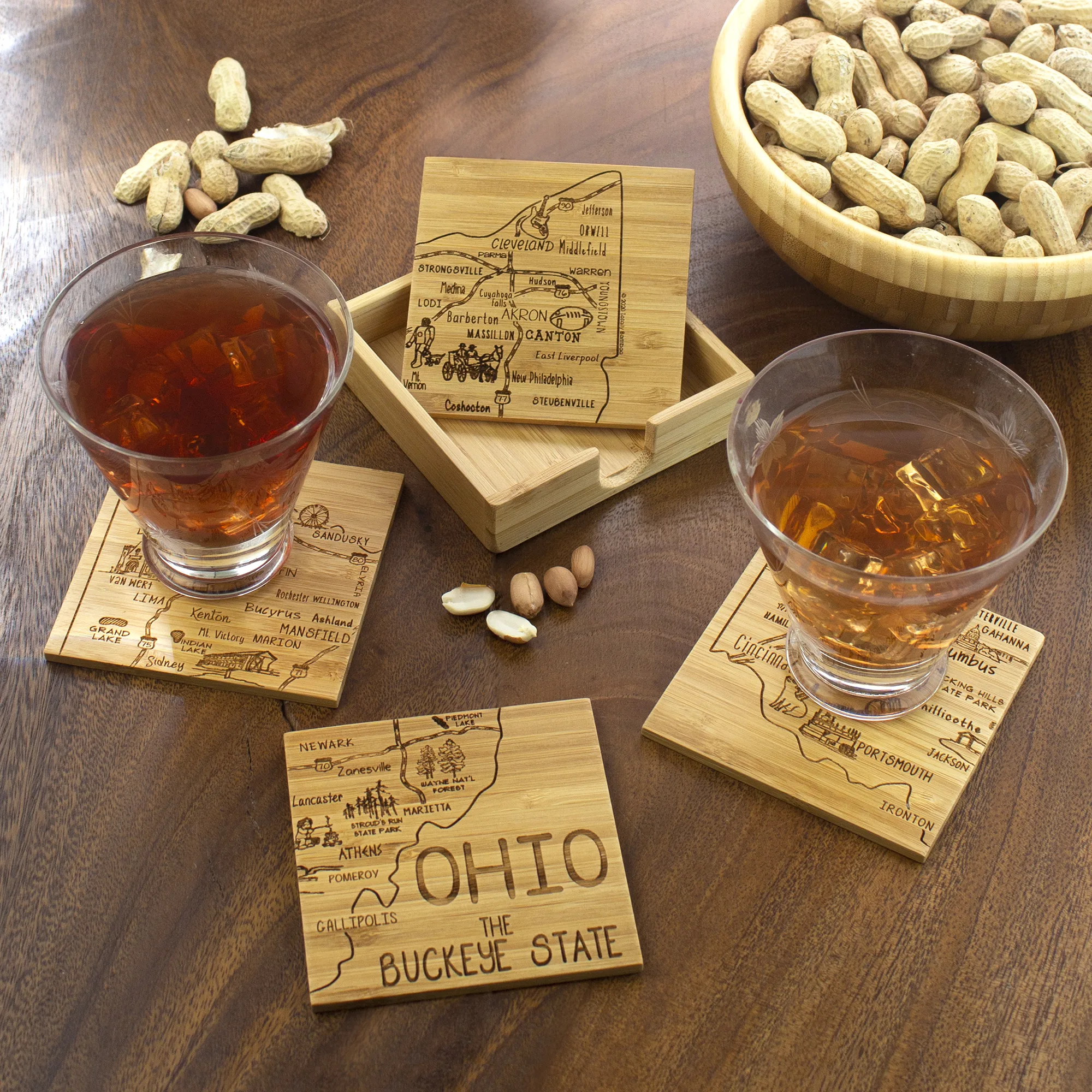 Ohio Puzzle Coaster Set view 3