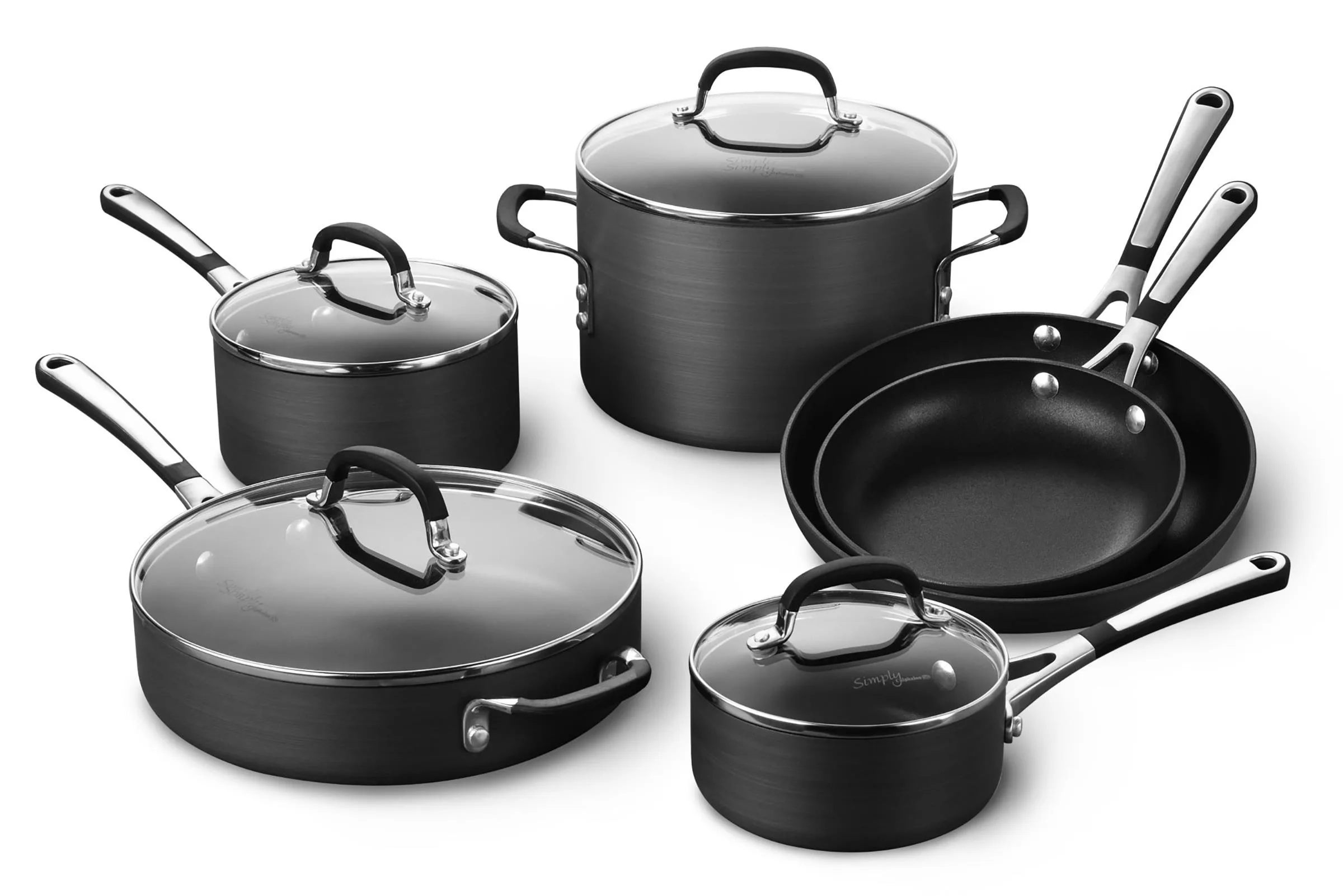 Calphalon Simply Calphalon Hard-Anodized Nonstick 10 Pc Cookware Set