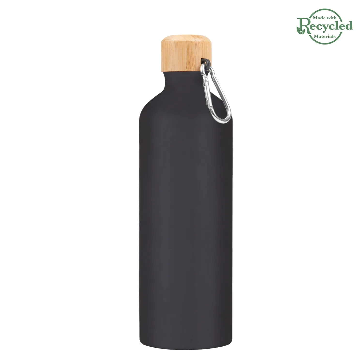 25 Oz. Aluminum Tundra Bike Bottle With Bamboo Lid view 3