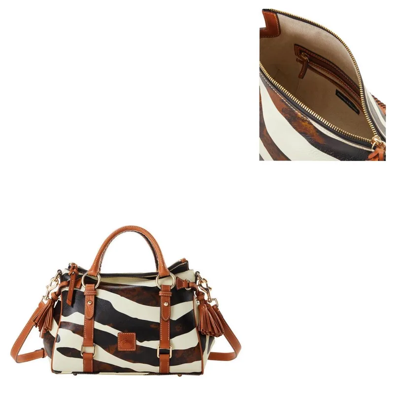 Dooney & Bourke Zebra Leather Satchel