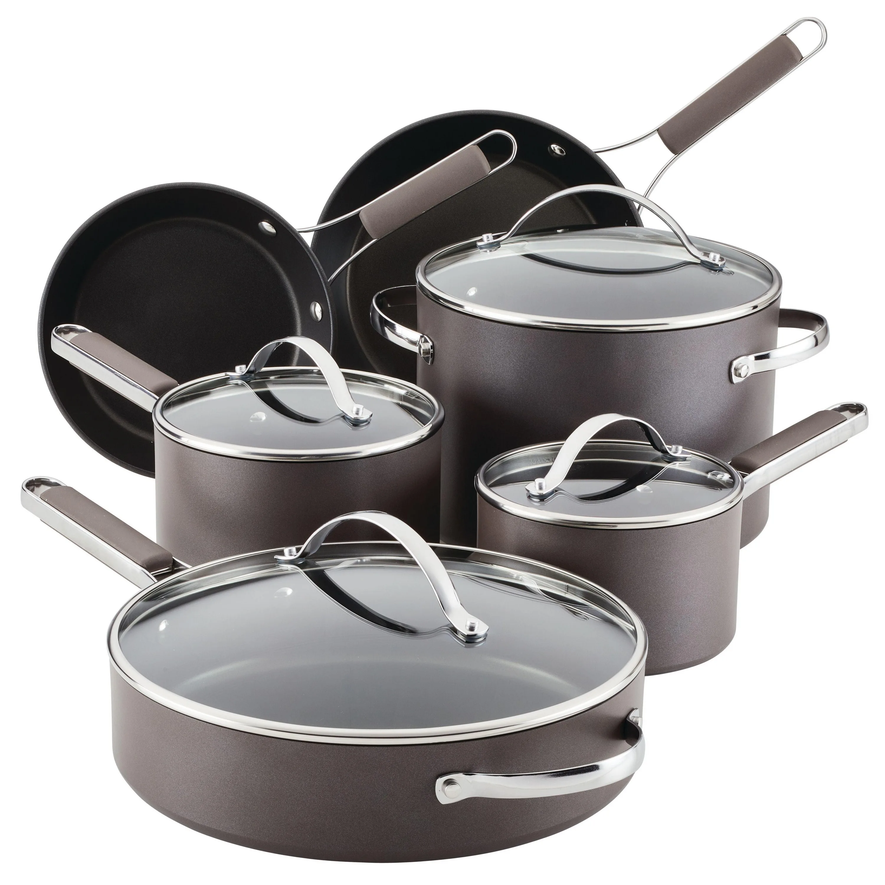 Ayesha Curry Professional Hard Anodized 10Pc Cookware Set