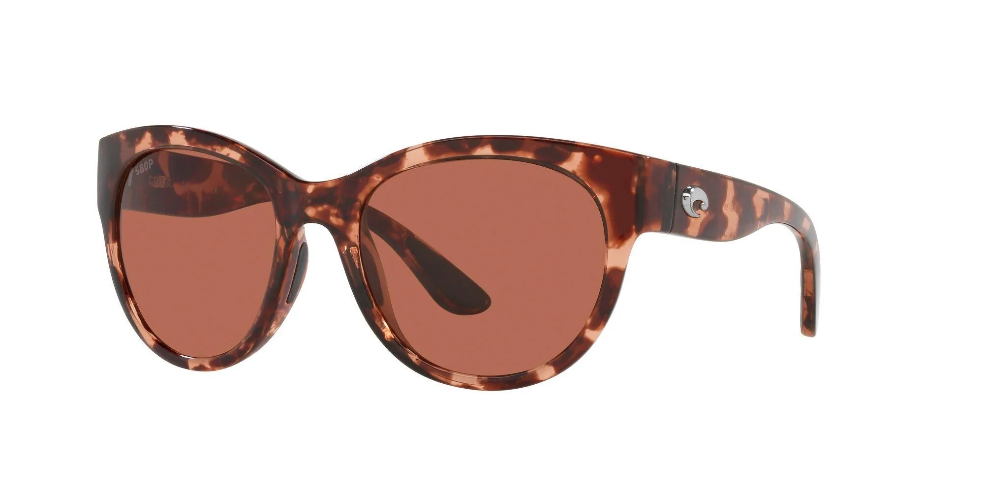Costa Del Mar Maya Sunglasses - (Frame) Shiny Coral Tortoise; (Lens) Copper, 580P