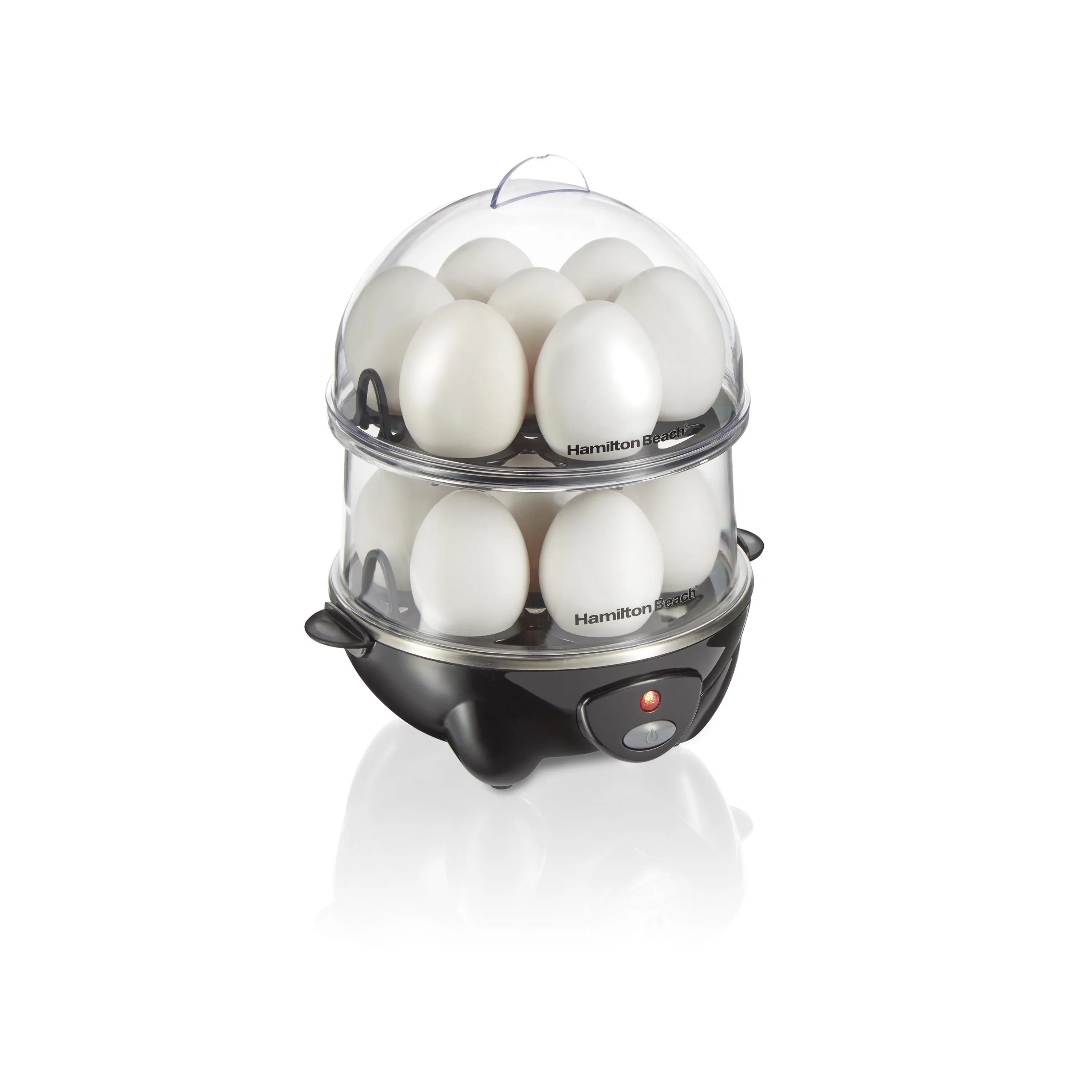 Hamilton Beach 3-In-1 Egg Cooker, Hard-Boiled, Poached, Omelets, 14 Egg Capacity