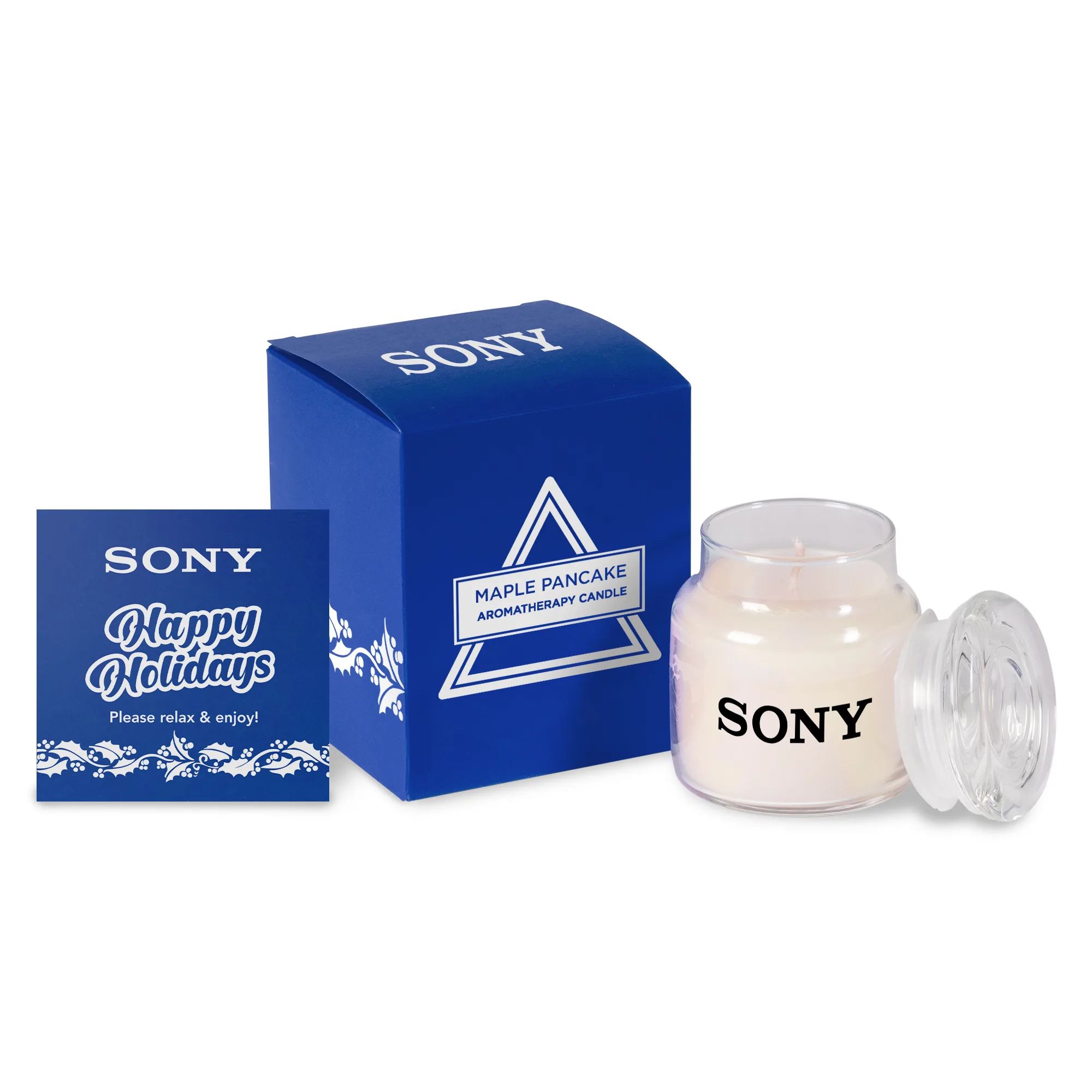 Aromatherapy Candle Jar with Glass Lid in Soft Touch Gift Box view 3
