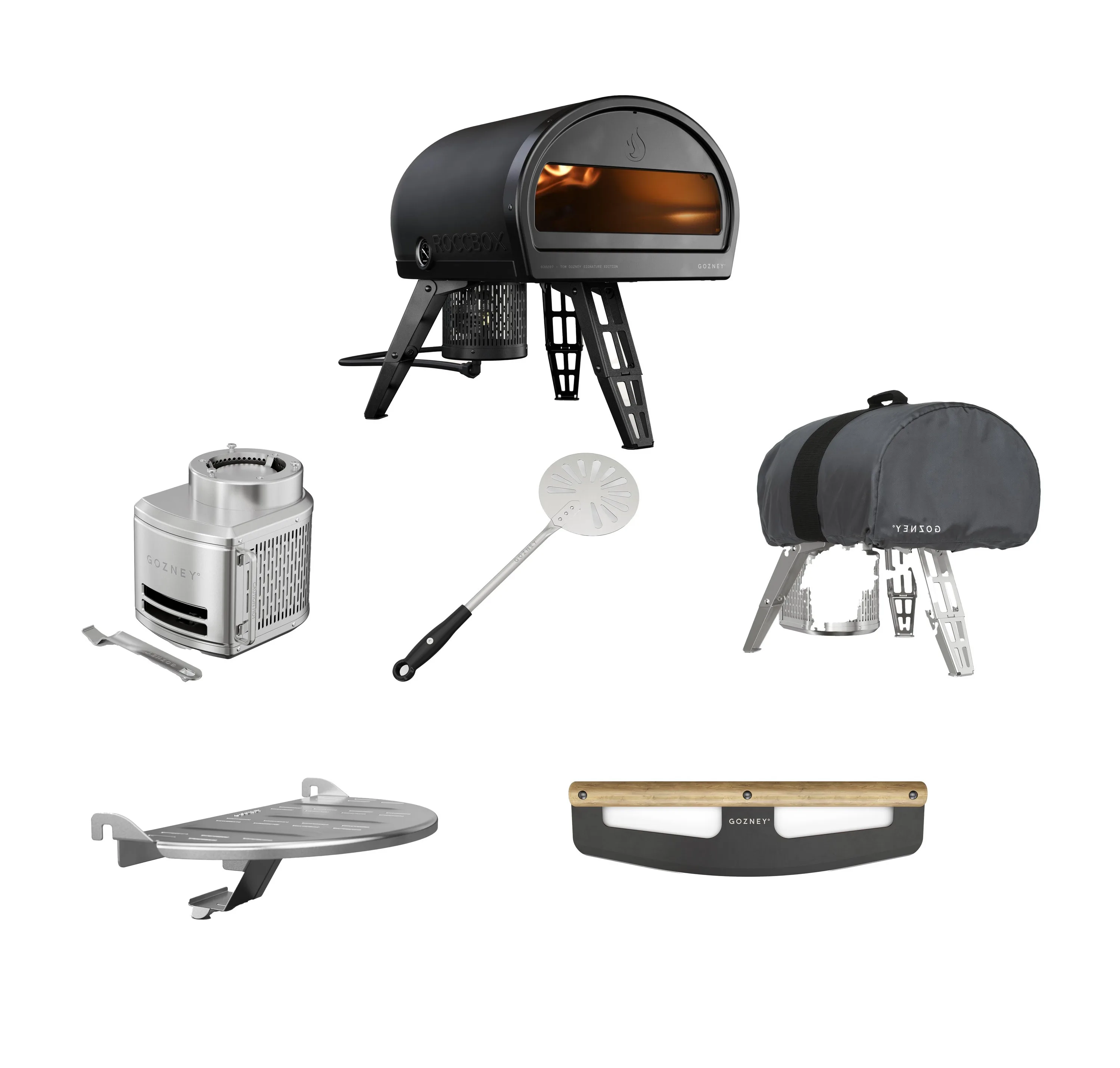 Gozney - Roccbox Restaurant-Grade Pizza Oven Bundle In Black