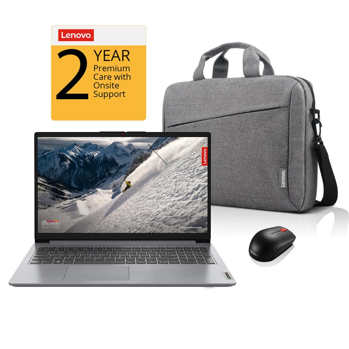 Lenovo 15.6" Idea Pad, Case, Mouse, 2Yr Premium Care Onsite