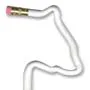 Polar Bear Bentcil, Bent #2 Pencil