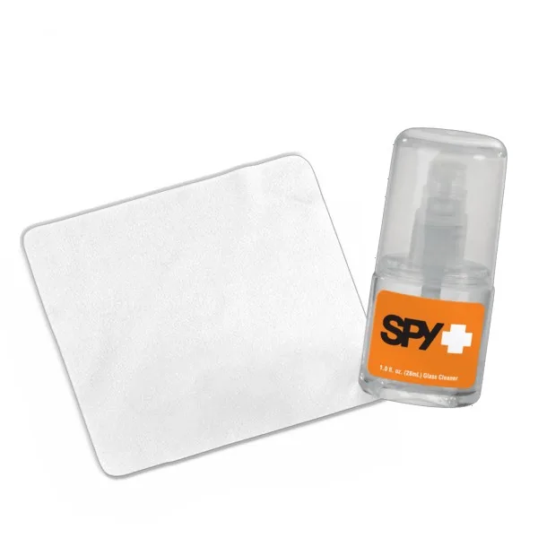1 oz Glass/Lens Cleaner + 4" White Lens Cloth