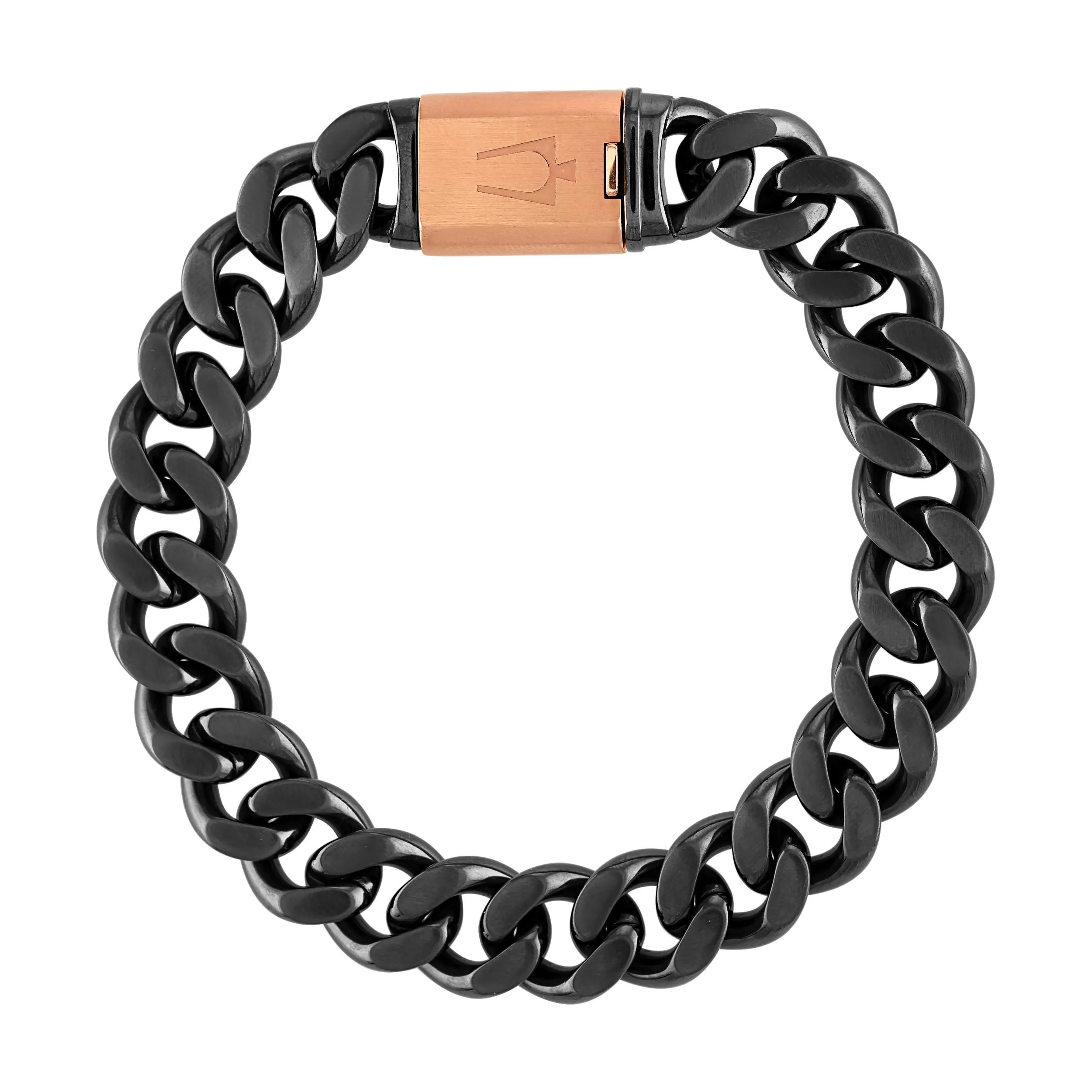 Bulova Jewelry Stainless Steel Black Ip Latin Grammy® Bracelet