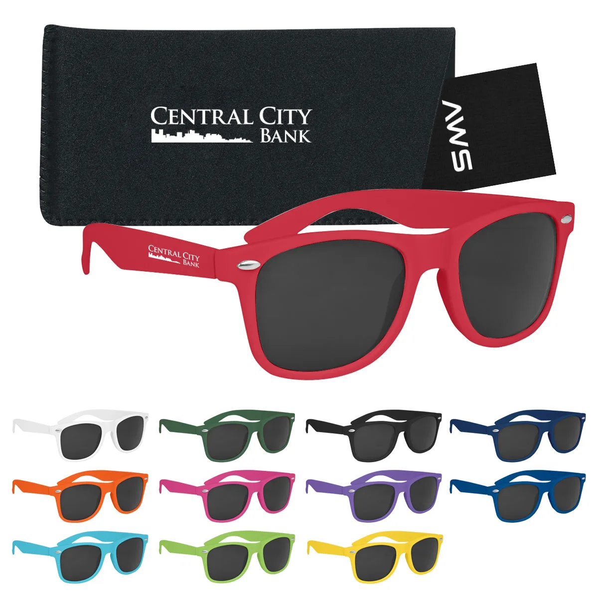 Aws Velvet Touch Malibu Sunglasses With Pouch & Hang Tag view 2