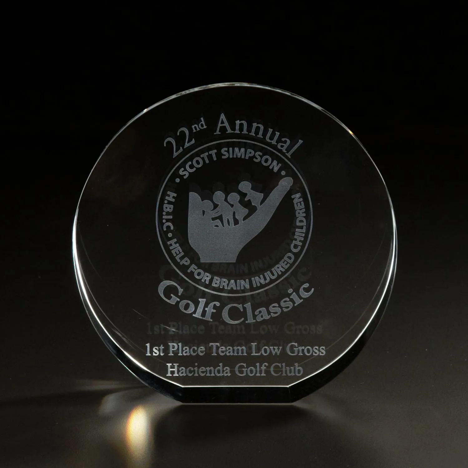 3D Circle Large Award — 4 Color Process - Front