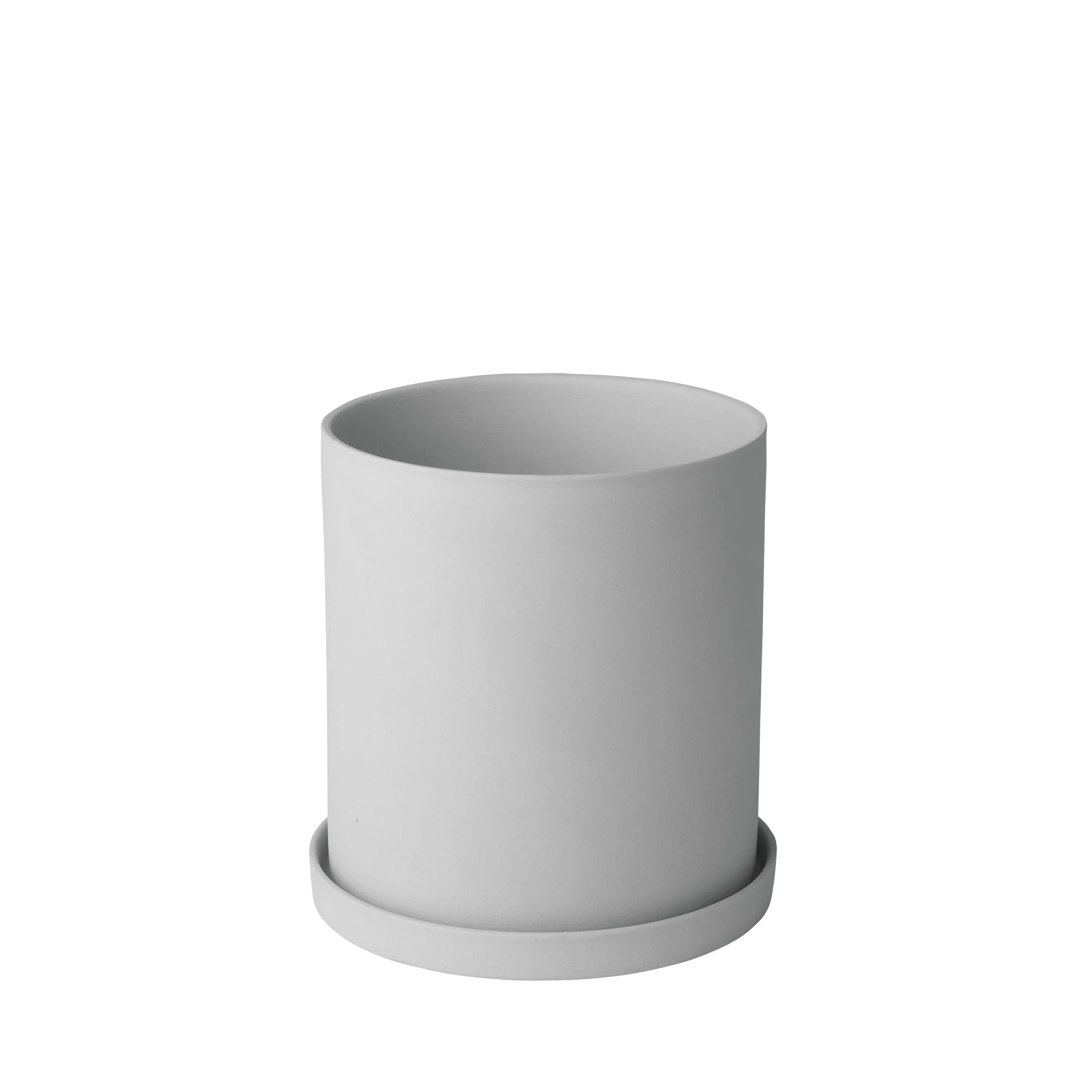 Blomus Nona Porcelain Herb Pot Medium - Micro Chip Gray