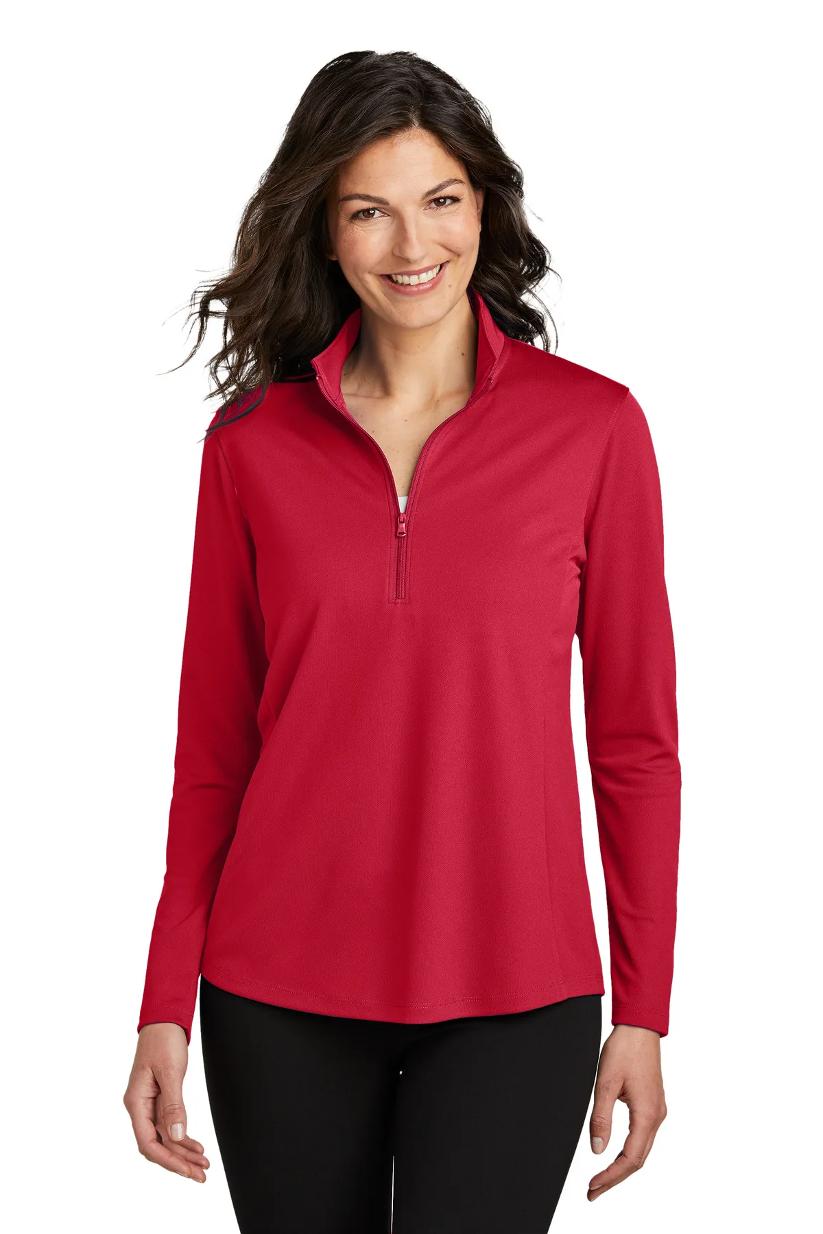 Port Authority® Women's Dry Zone® UV Micro-Mesh 1/4-Zip view 2