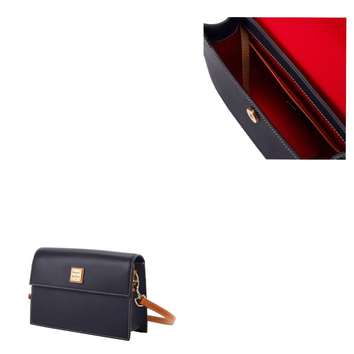 Dooney & Bourke Midnight Wexford East/West Flap Shoulder Bag