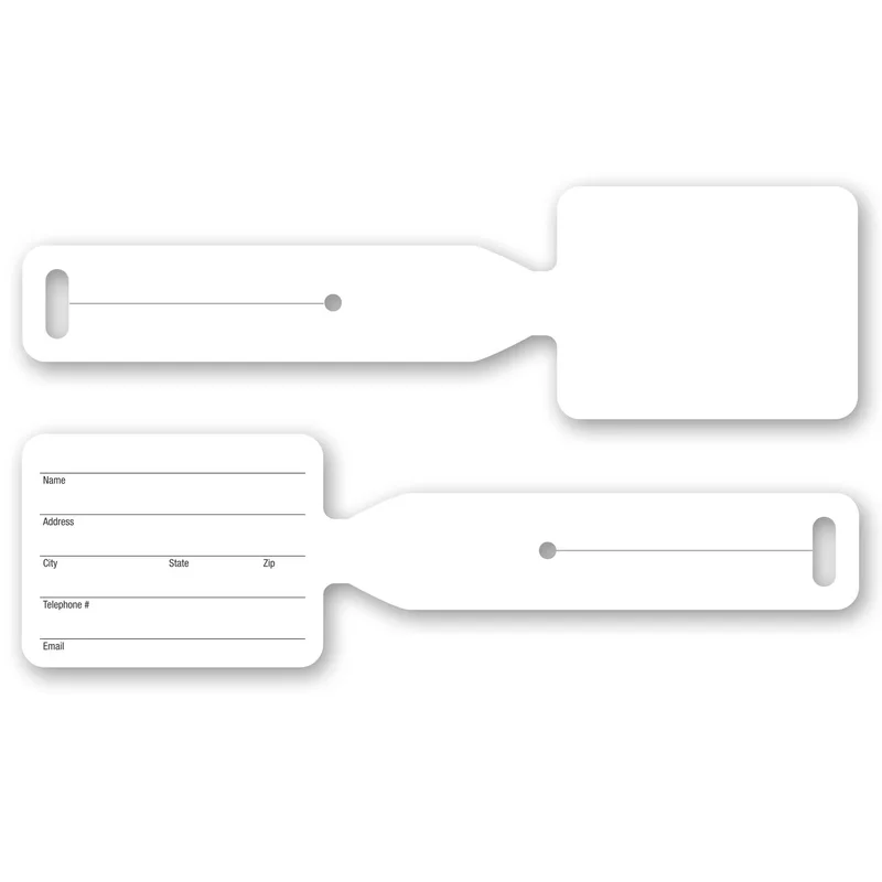 Ultra-Thin Luggage Tag - 10 mil view 2