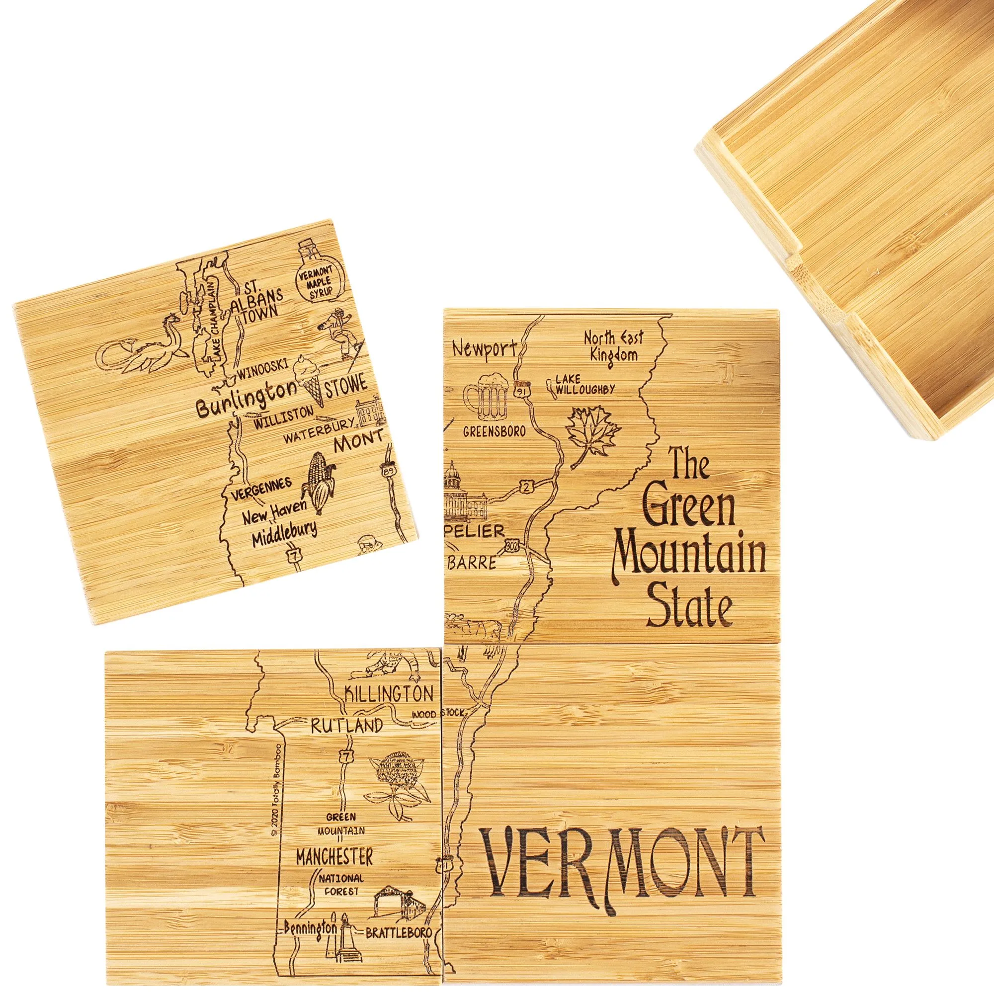 Vermont Puzzle Coaster Set view 7