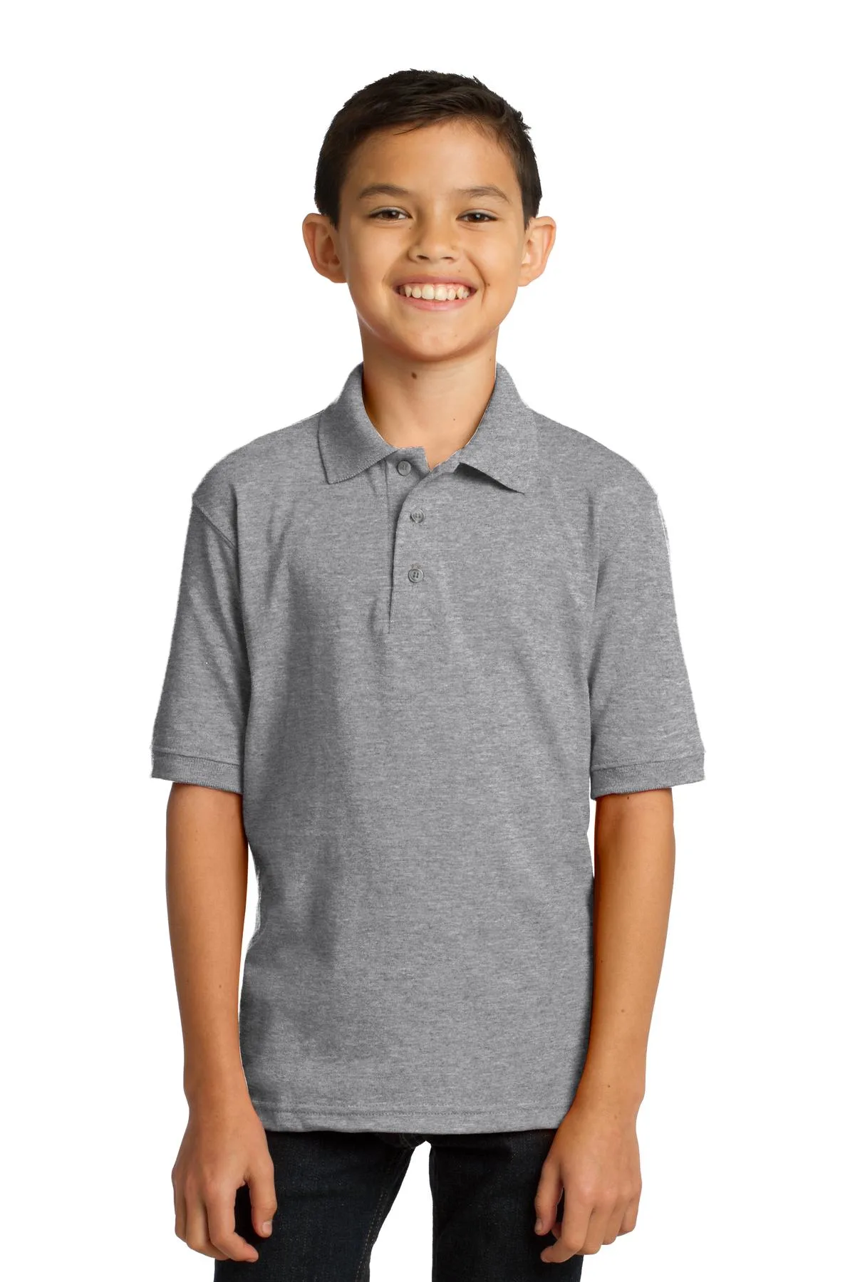 Port & Co™ Youth Core Blend Jersey Knit Polo.
