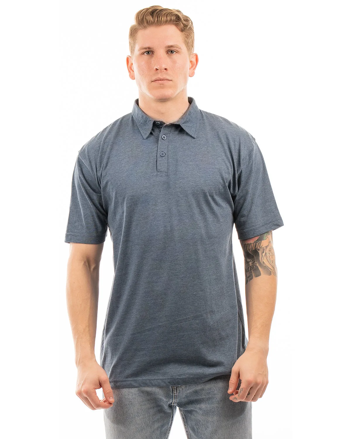 Burnside Men's Fader Jersey Polo view 4