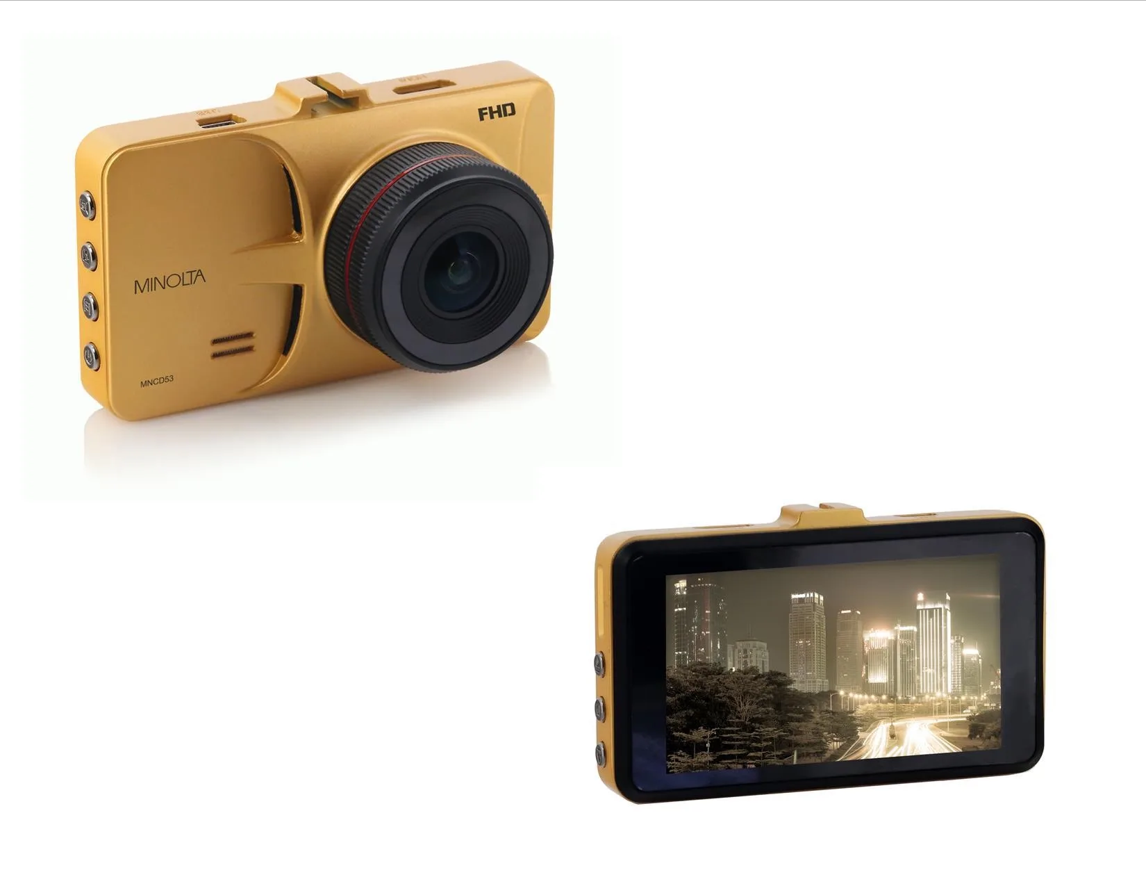 Minolta® Gold Full HD 1080P Car Camcorder
