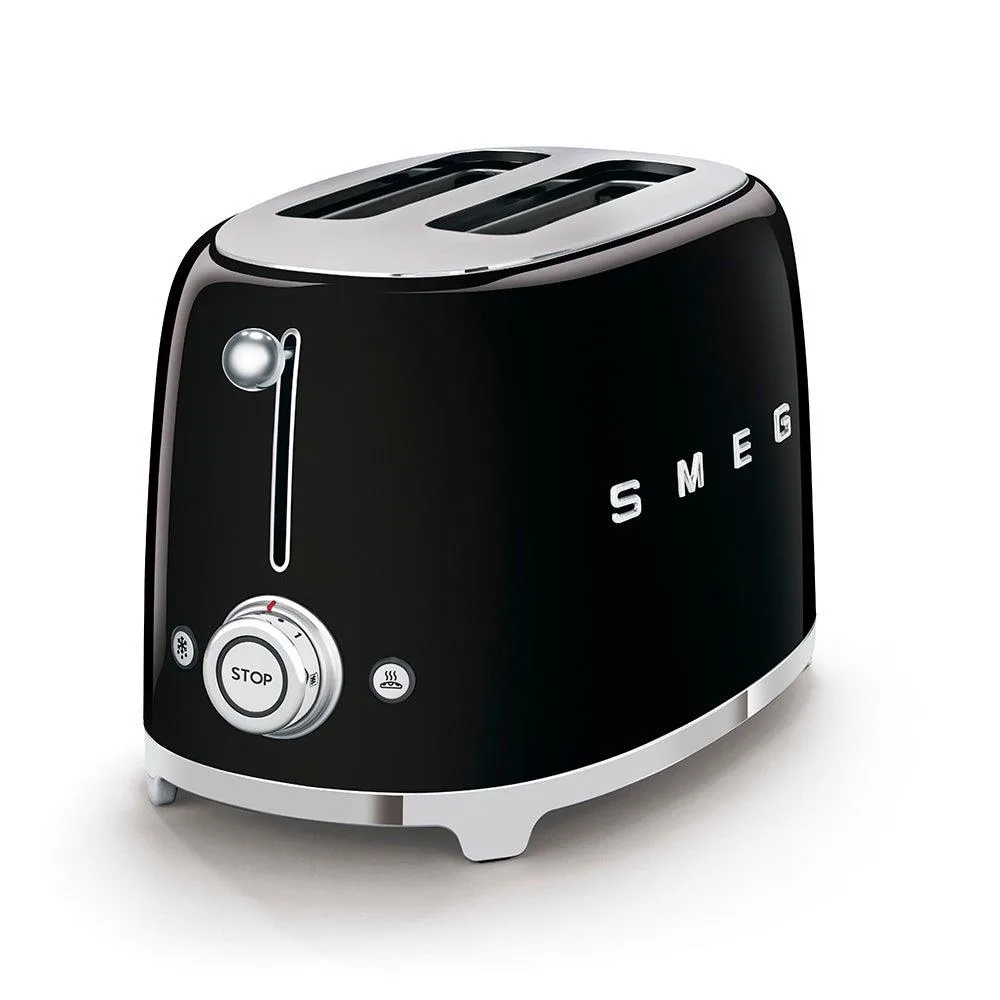 Smeg 50's Retro-Style 2 Slice Toaster Black