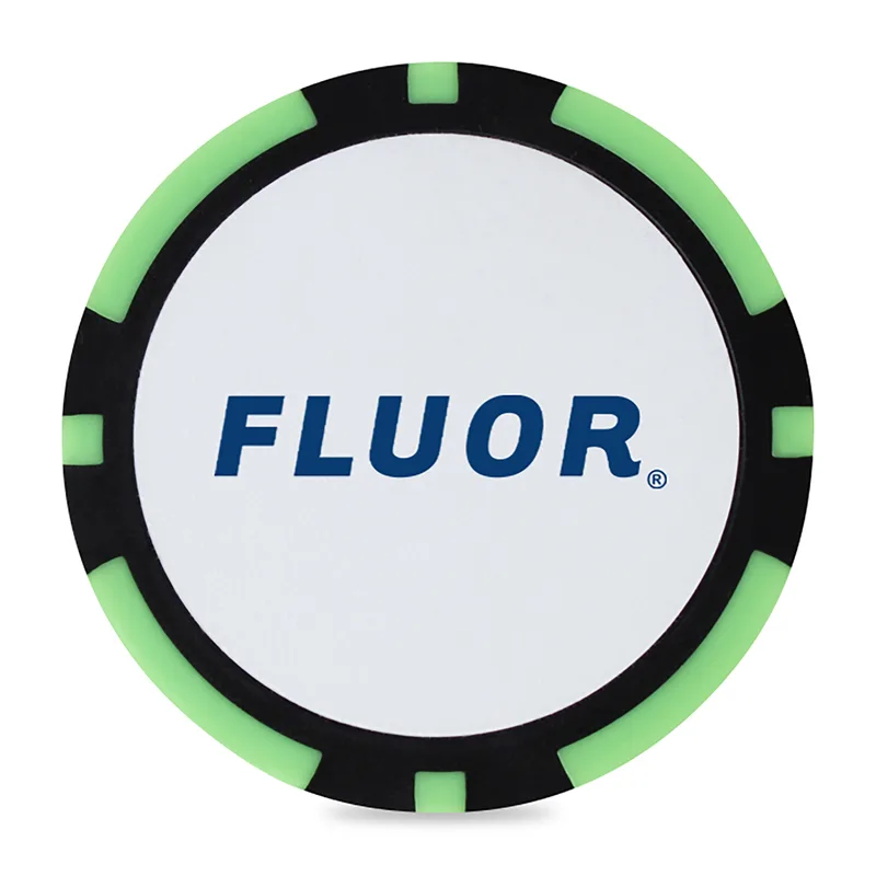 Ahead 2-Sided Poker Chip - Lime-Black