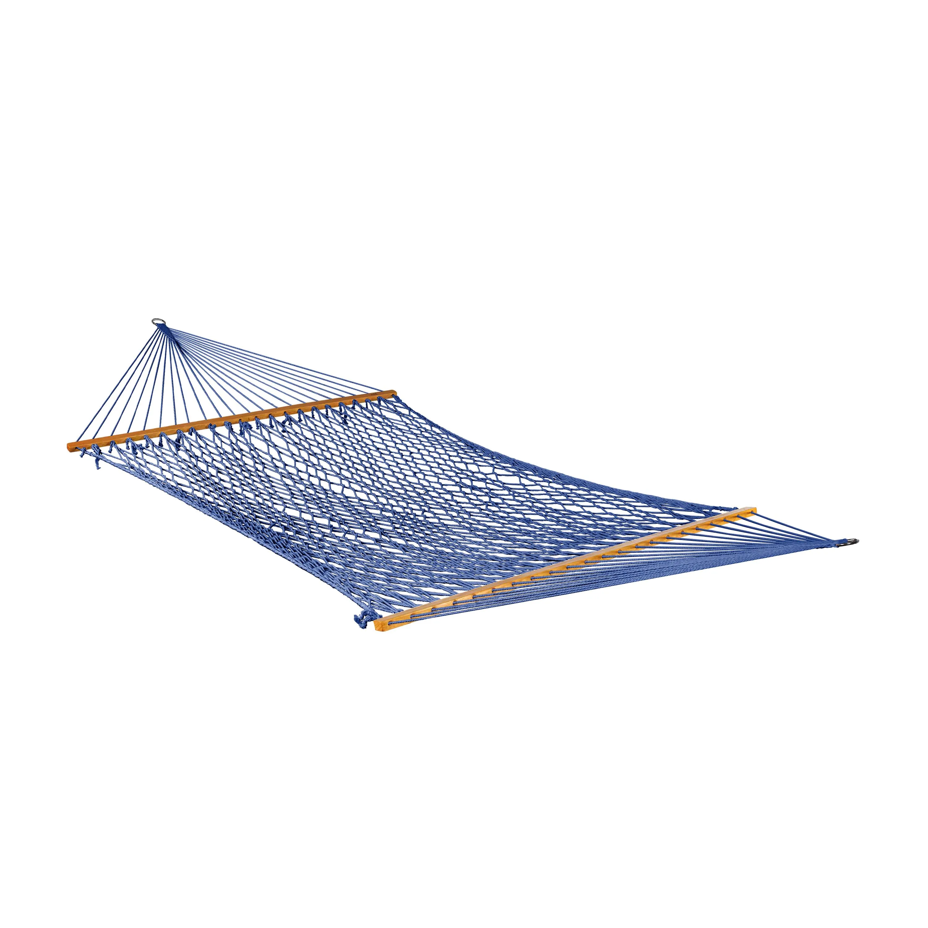 Bliss Hammocks Bliss Classic Cotton Rope Hammock, Blue Rope