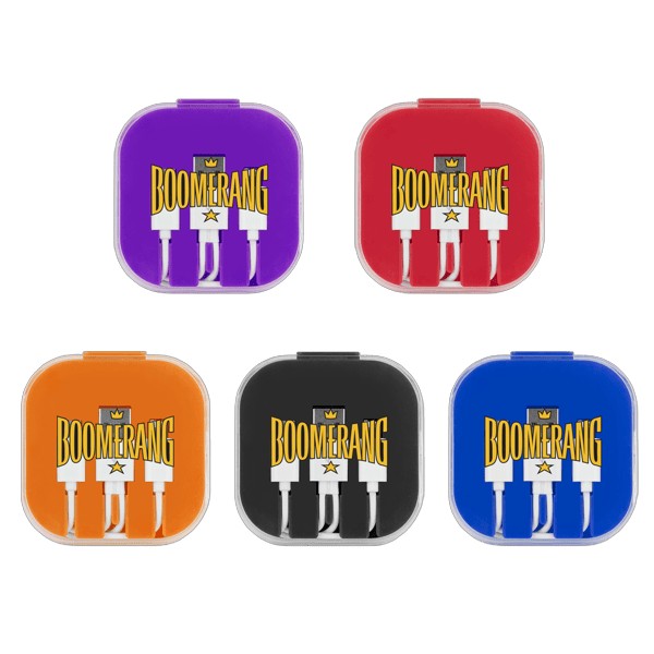 3 Piece Charging Cable Set with Phone Holder