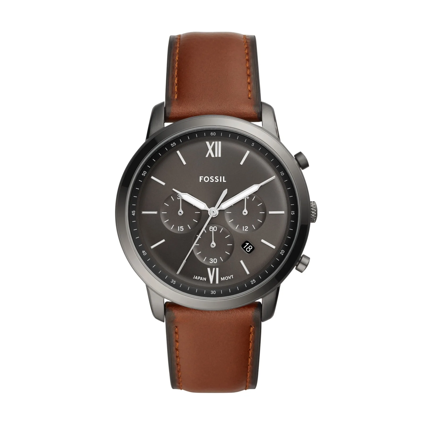 Fossil Men's Neutra Chronograph Amber Leather Watch