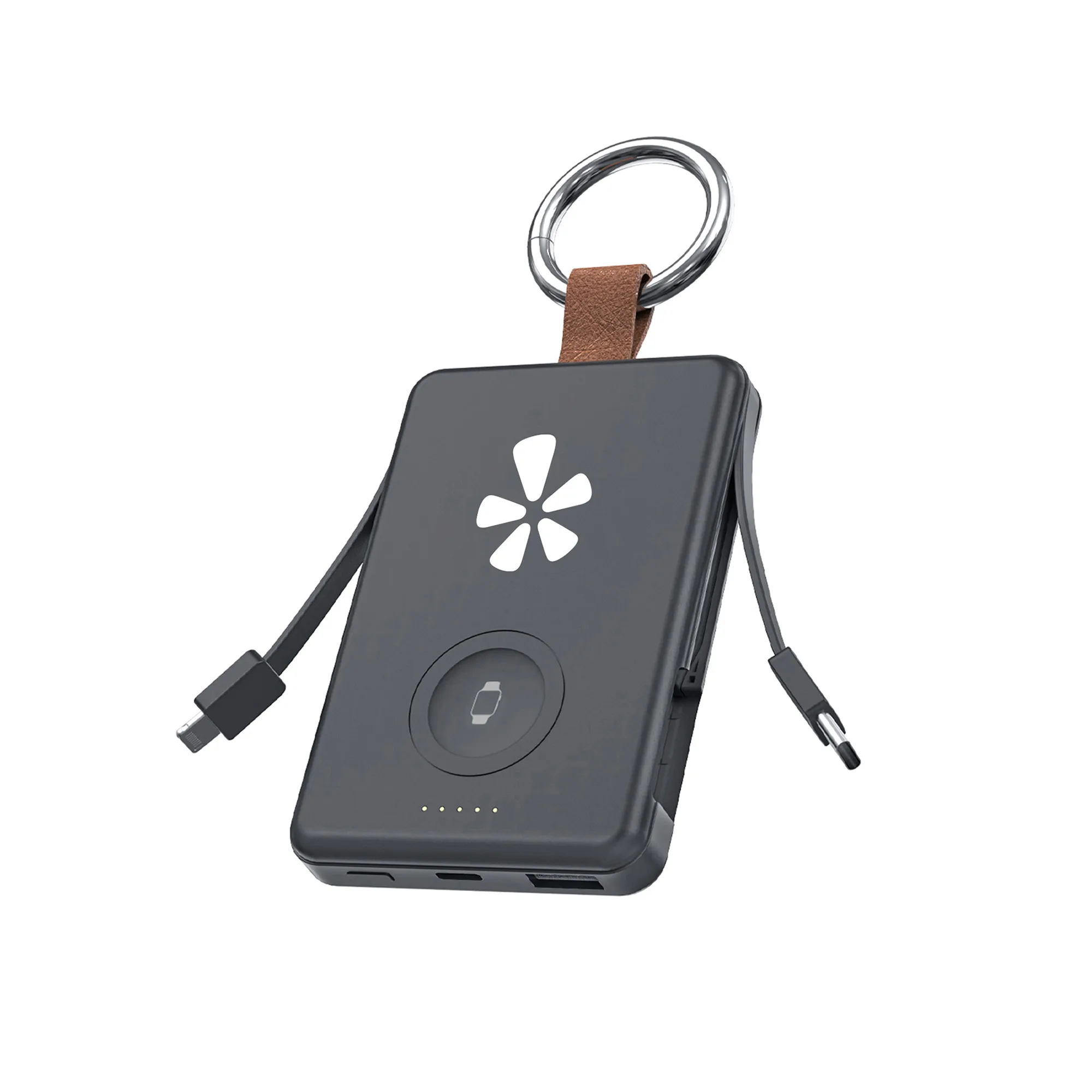 Velanova 5,000 mAh Power Bank with Apple & Samsung Watch Charging view 4