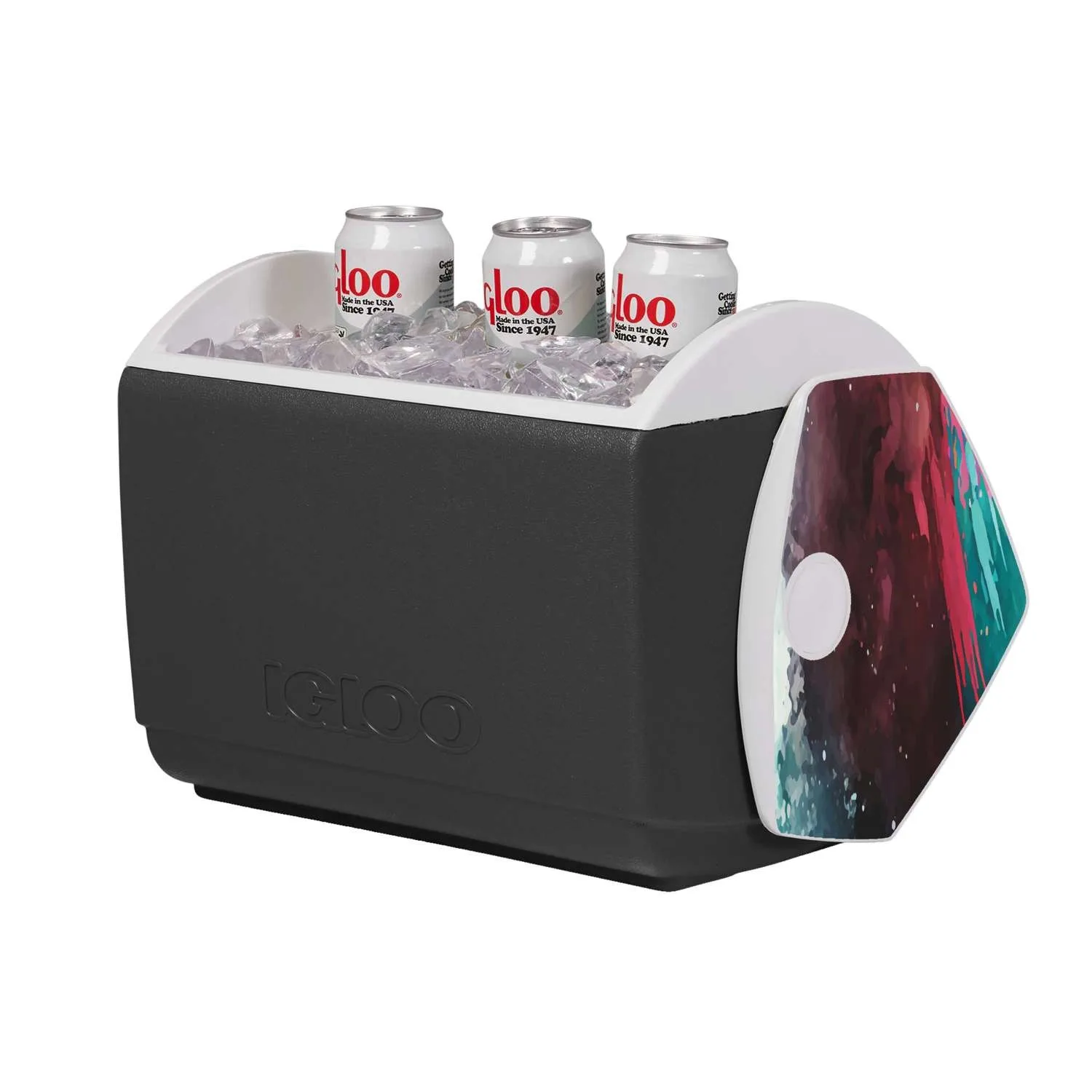 IGLOO Playmate Elite Cooler Decals on Lid view 3