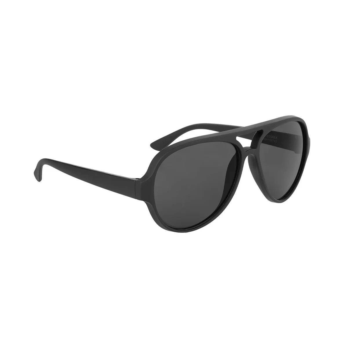 Rubberized Recycled Frame Aviator Sunglasses view 3