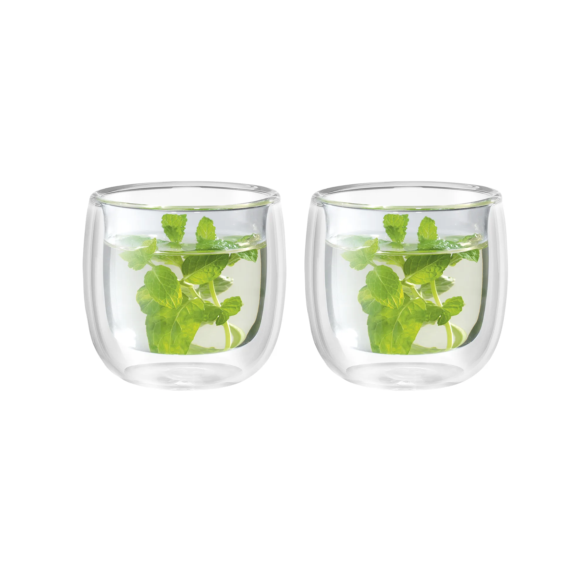 JA Henckels Sorrento 2-Piece Double-Wall Glass Tea Cup Set
