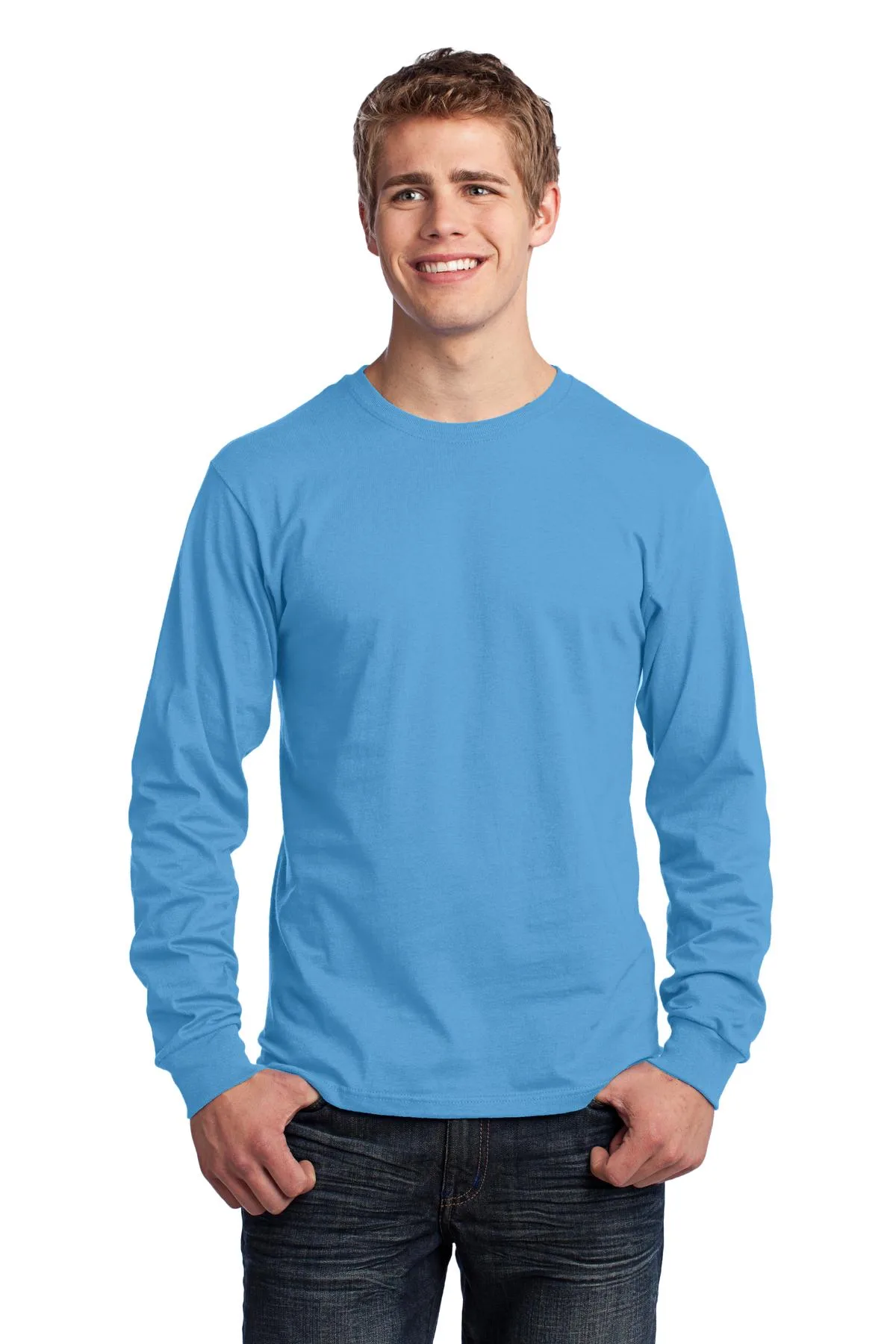 Port & Co™ Long Sleeve Core Cotton T-Shirt view 5