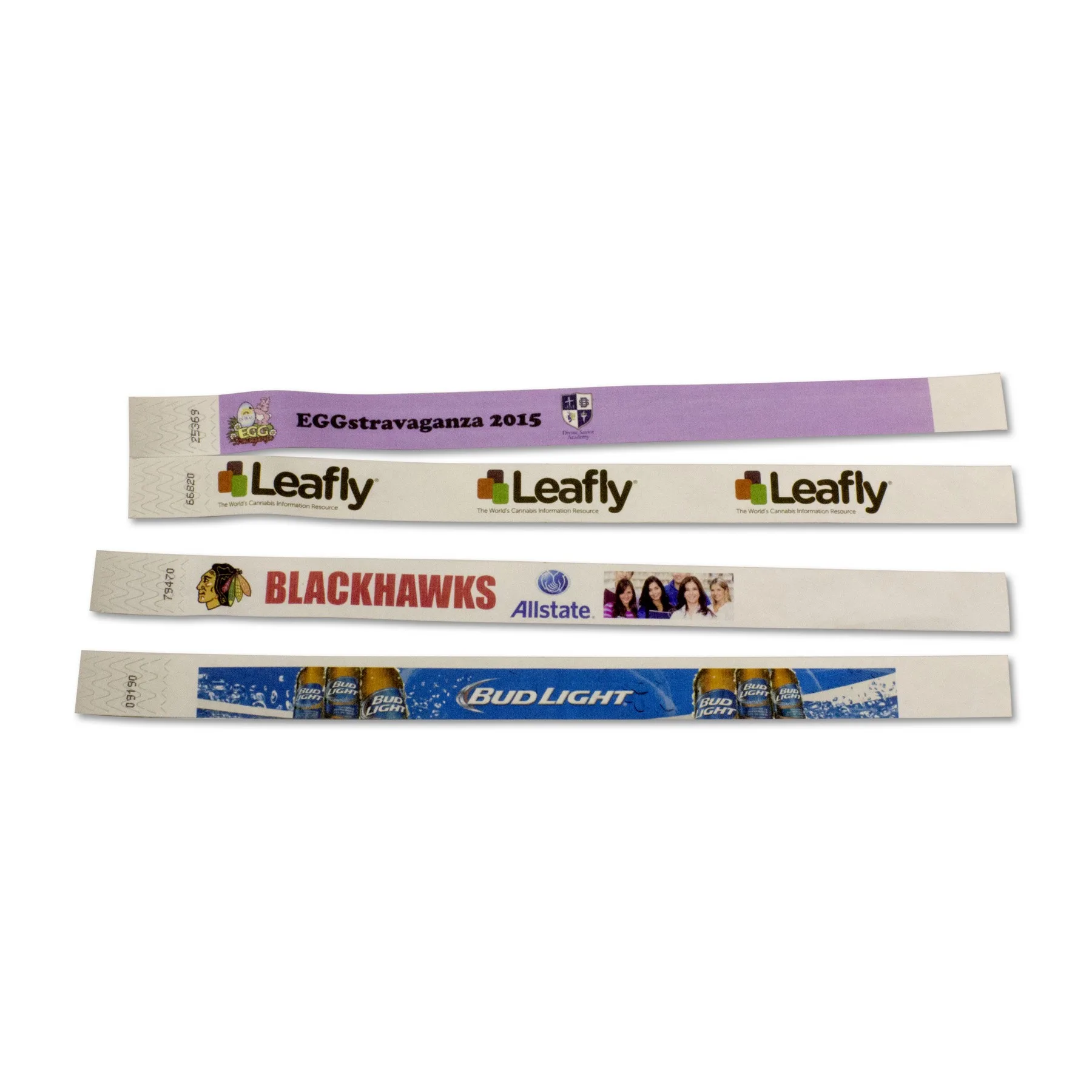 3/4" Wide Tyvek Bracelet (Full Color or Reversal) view 2