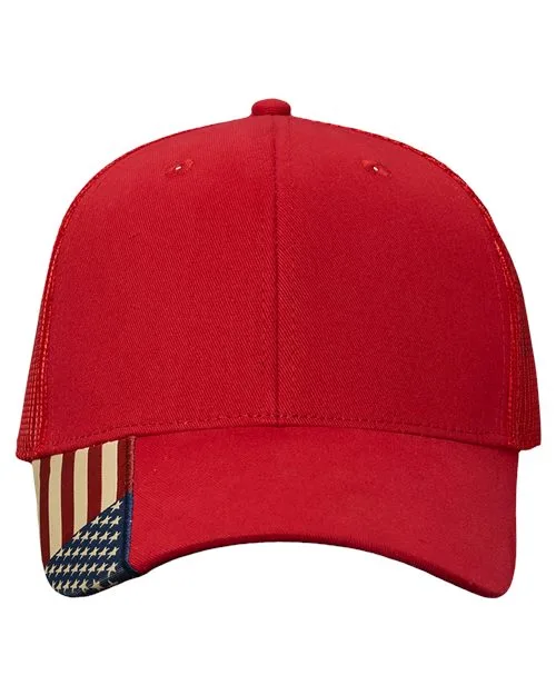 Kati USA Flag Cap w/Mesh