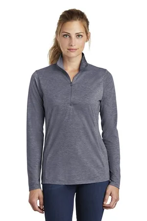 Sport-Tek ® Women's PosiCharge ® Tri-Blend Wicking 1/4-Zip Pullover. view 5