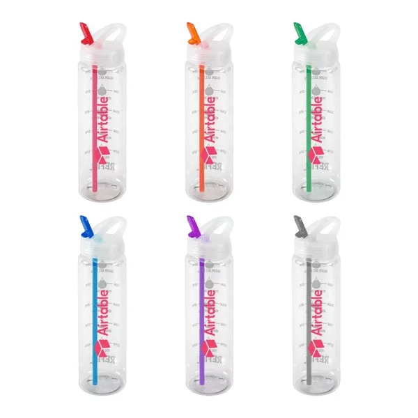 Water Bottle with Flip Up Spout & Hydration Mark - 32 Oz. view 2